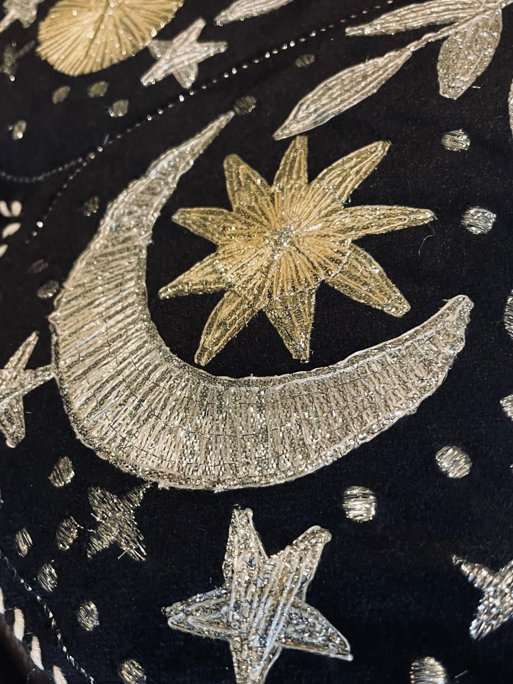 CYNTHIA ROWLEY NWT Butterfly Shaped Embroidered Celestial Accent Throw Pillow - Picture 10 of 14